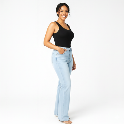 Zoelara SculptFit™ Mid-Low Rise Straight-Leg Jeans
