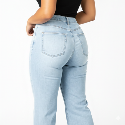 Zoelara SculptFit™ Mid-Low Rise Straight-Leg Jeans