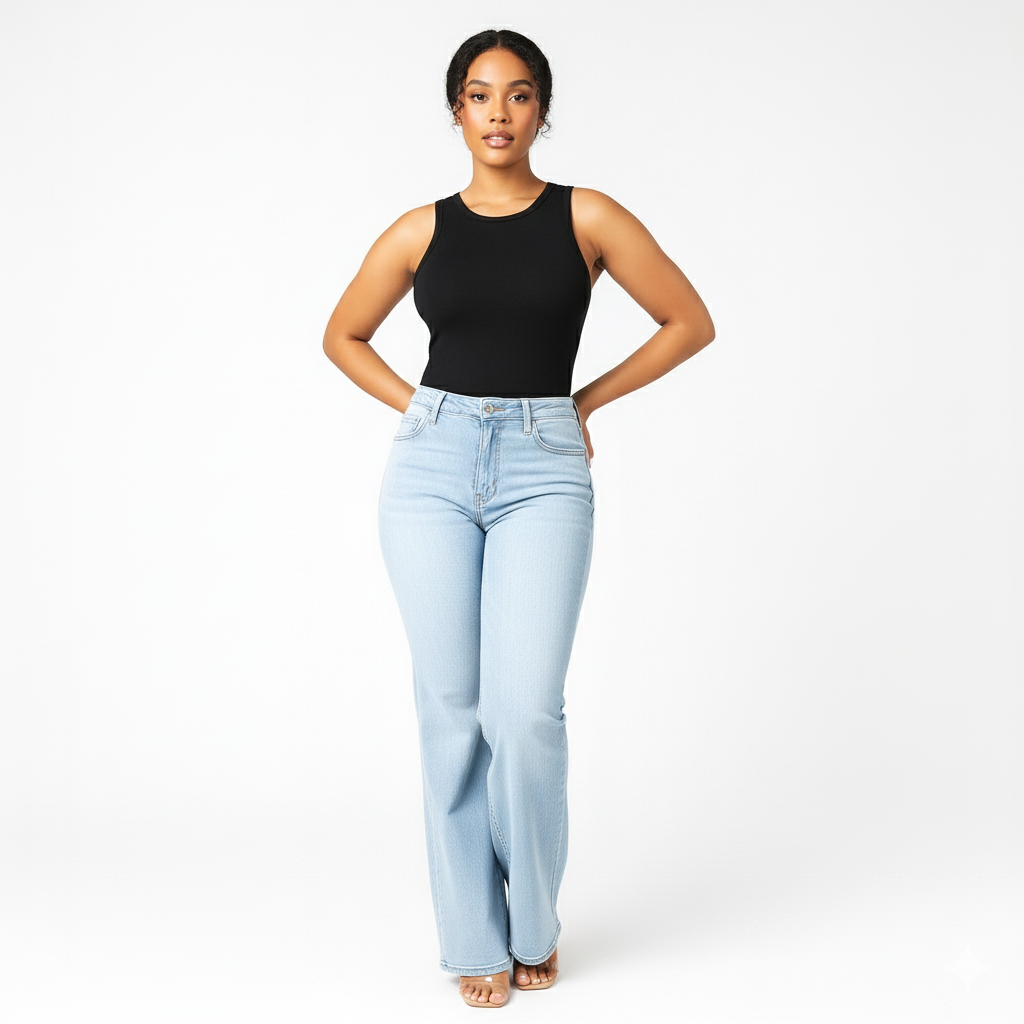 Zoelara SculptFit™ Mid-Low Rise Straight-Leg Jeans