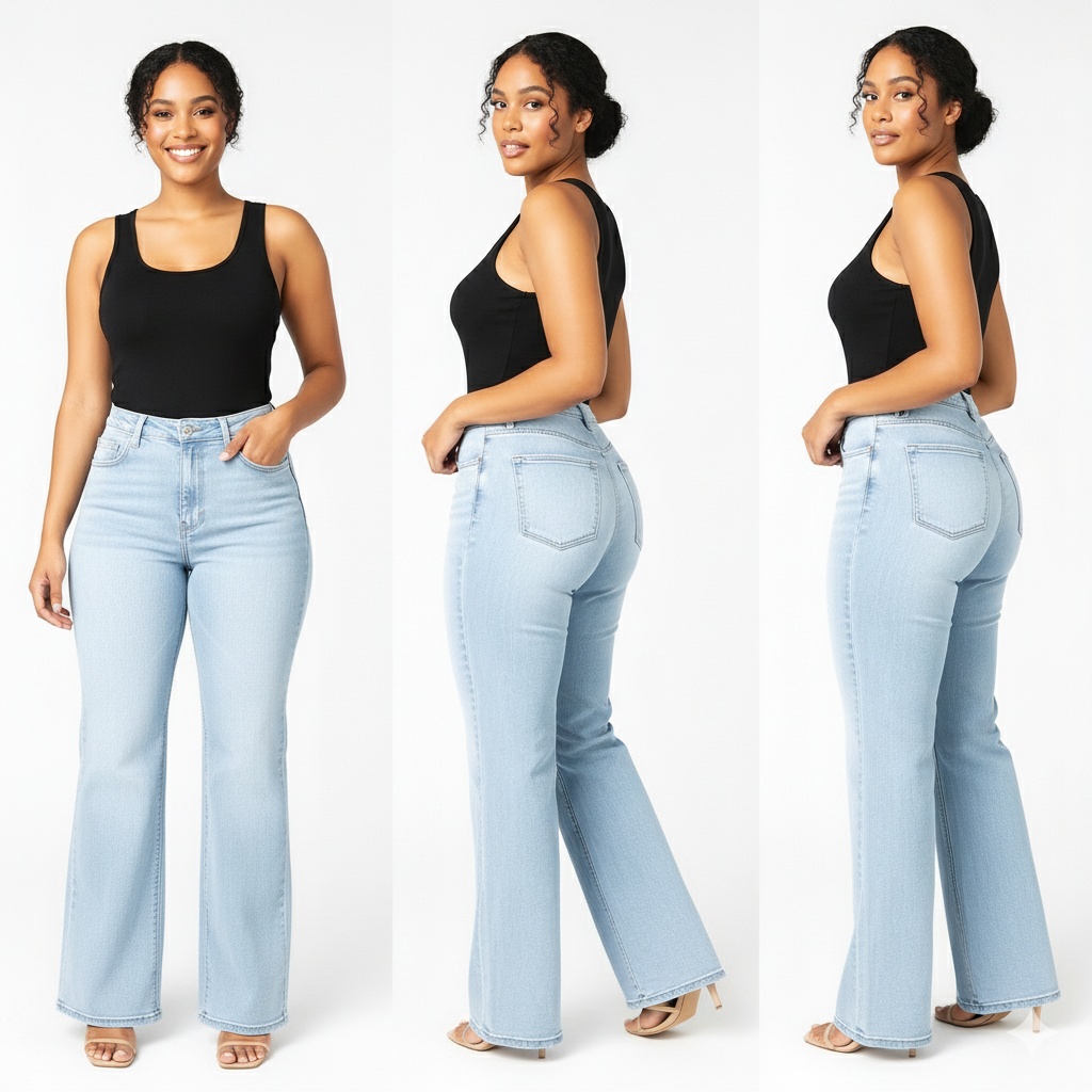 Zoelara SculptFit™ Mid-Low Rise Straight-Leg Jeans