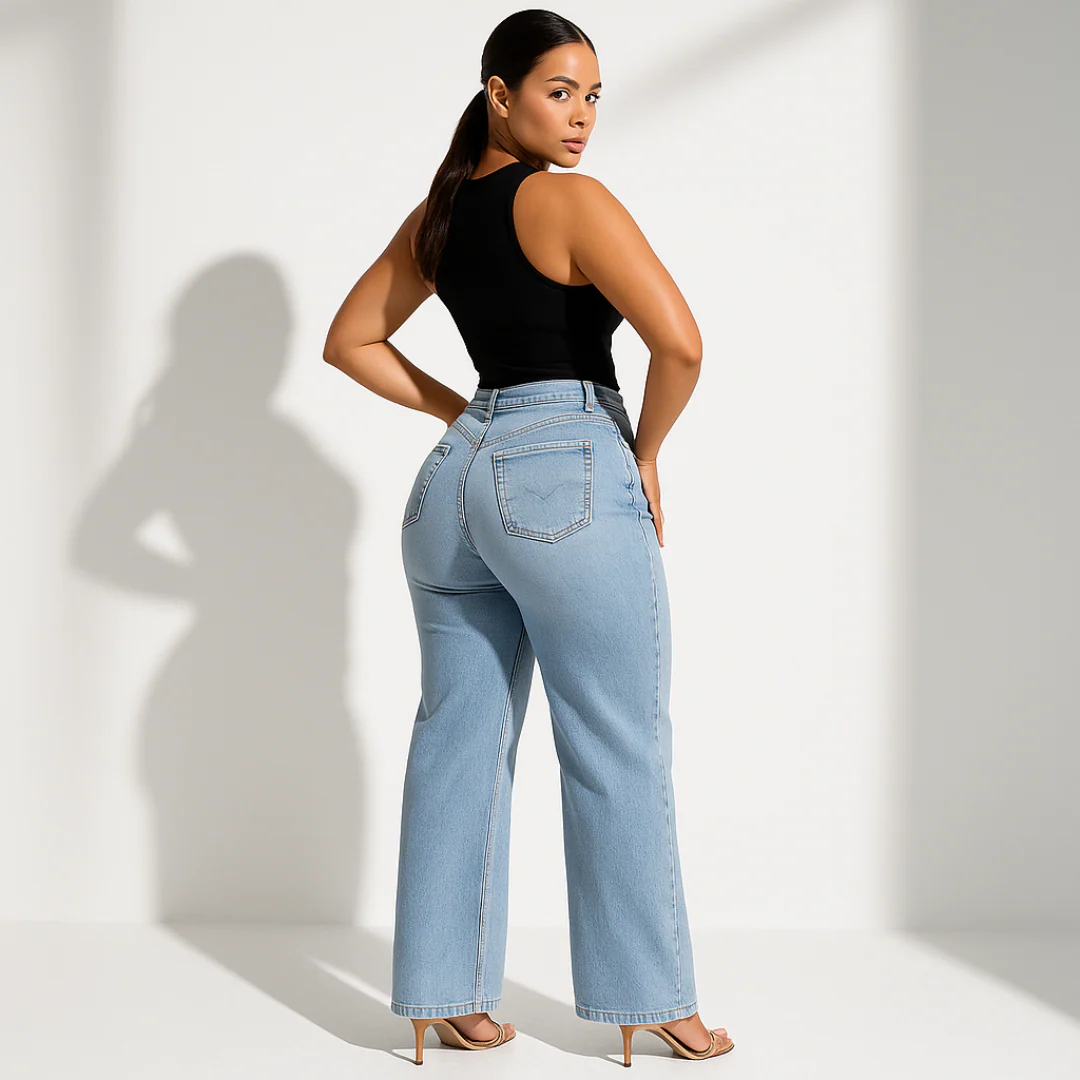 Zoelara SculptFit™ Mid-Low Rise Straight-Leg Jeans