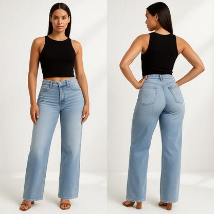Zoelara SculptFit™ Mid-Low Rise Straight-Leg Jeans