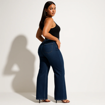 Zoelara SculptFit™ Mid-Low Rise Straight-Leg Jeans