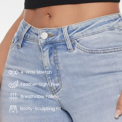 Zoelara SculptFit™ Mid-Low Rise Straight-Leg Jeans