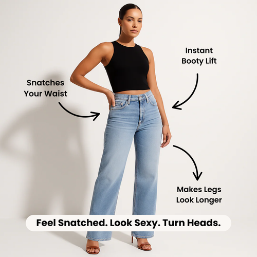 Zoelara SculptFit™ Mid-Low Rise Straight-Leg Jeans